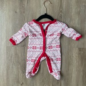 Christmas footie/onesie. Excellent used condition, no marks/stains etc :)